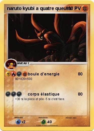 Pokemon naruto kyubi a quatre queues