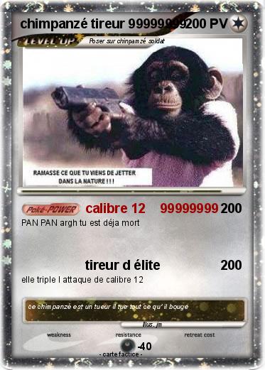 Pokemon chimpanzé tireur 99999999                               21333