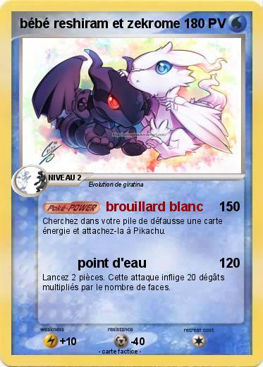 Pokemon bébé reshiram et zekrome