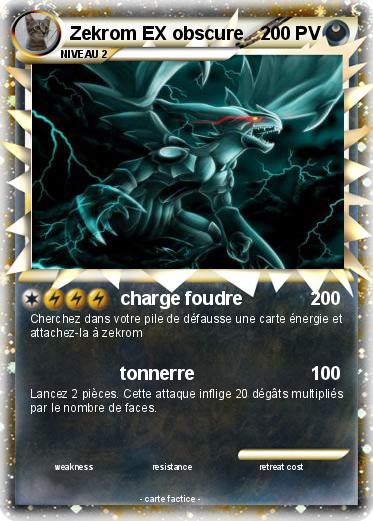 Pokemon Zekrom EX obscure