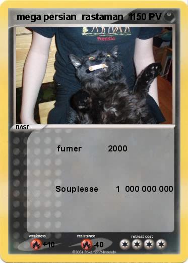 Pokemon  mega persian  rastaman  1