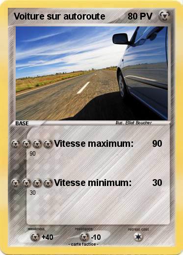 Pokemon Voiture sur autoroute