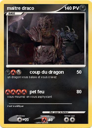 Pokemon maitre draco