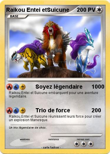 Pokemon Raikou Entei etSuicune