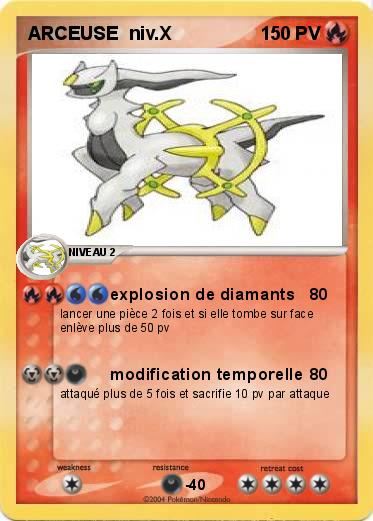 Pokemon ARCEUSE  niv.X