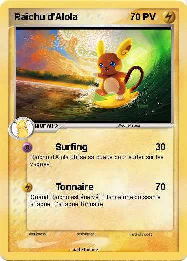 Pokemon Raichu d'Alola