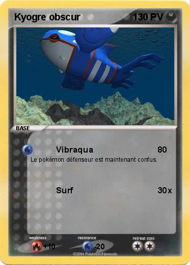 Pokemon Kyogre obscur