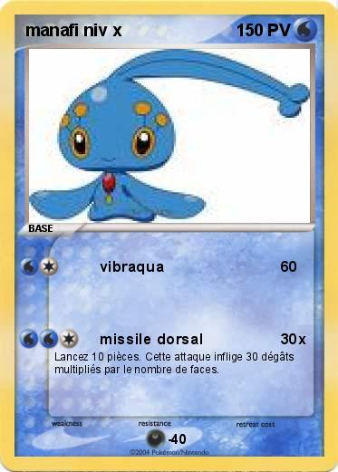 Pokemon manafi niv x