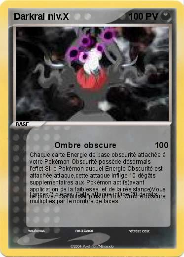 Pokemon Darkrai niv.X