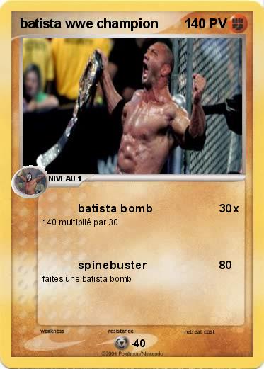 Pokemon batista wwe champion