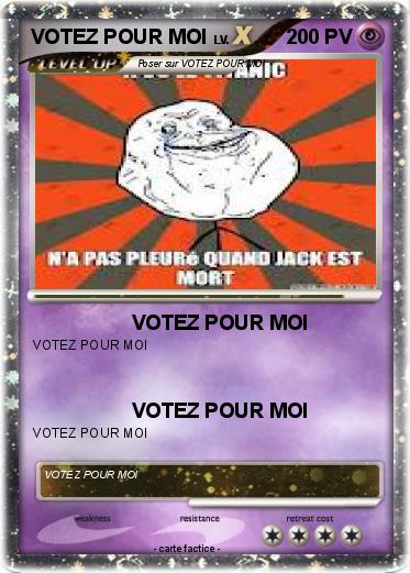 Pokemon VOTEZ POUR MOI