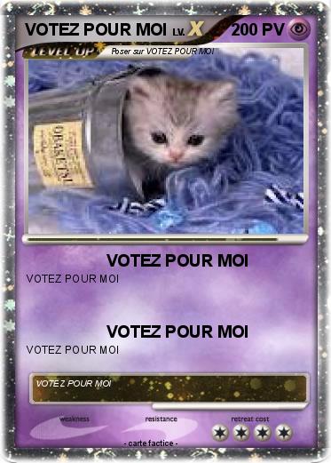 Pokemon VOTEZ POUR MOI