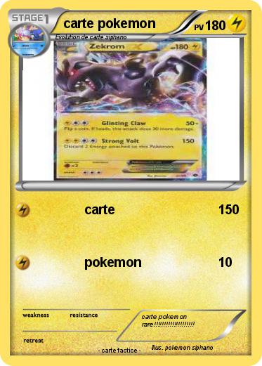 Pokemon carte pokemon