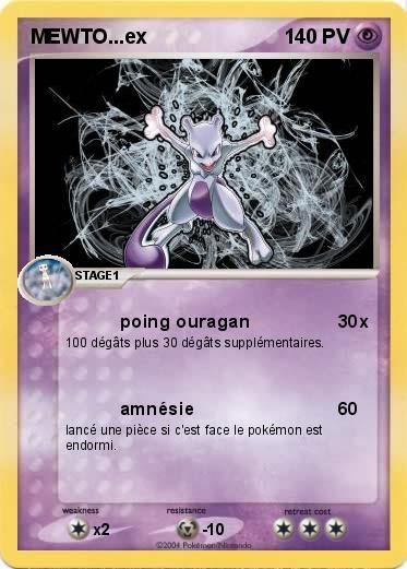 Pokemon MEWTO...ex