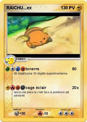 Pokemon RAICHU...ex