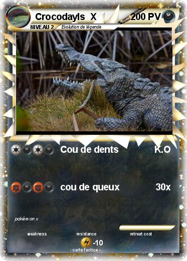Pokemon Crocodayls  X