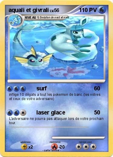 Pokemon aquali et givrali