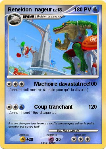 Pokemon Renekton  nageur