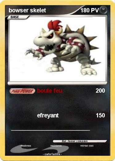 Pokemon bowser skelet
