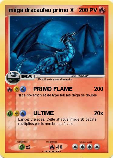 Pokemon méga dracaufeu primo X