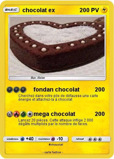 Pokemon chocolat ex