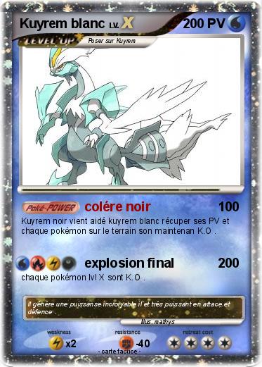 Pokemon Kuyrem blanc