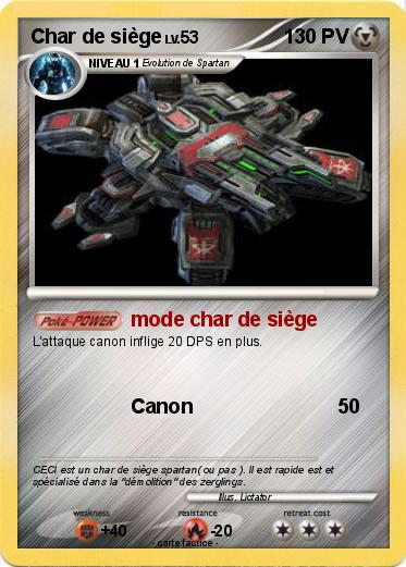 Pokemon Char de siège
