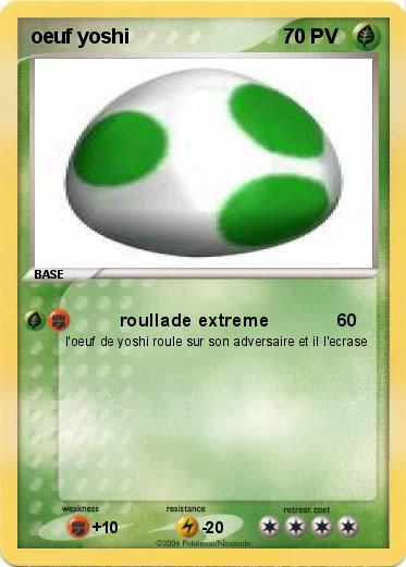 Pokemon oeuf yoshi