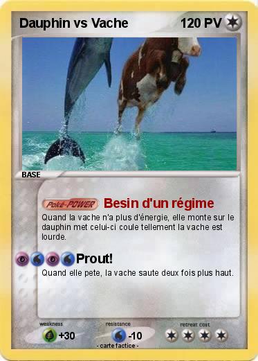 Pokemon Dauphin vs Vache