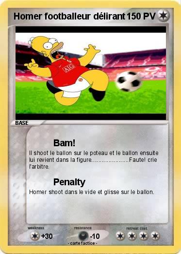 Pokemon Homer footballeur délirant