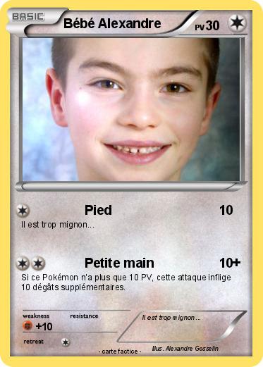 Pokemon Bébé Alexandre