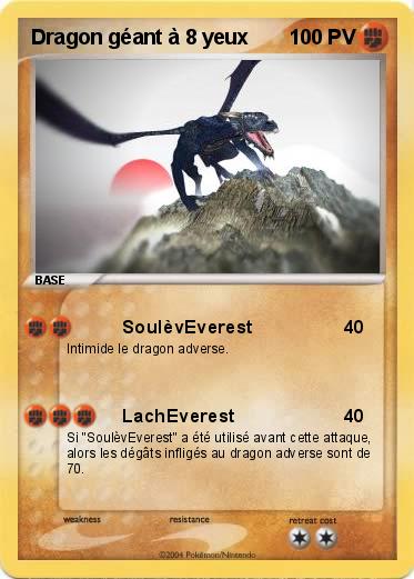 Pokemon Dragon géant à 8 yeux