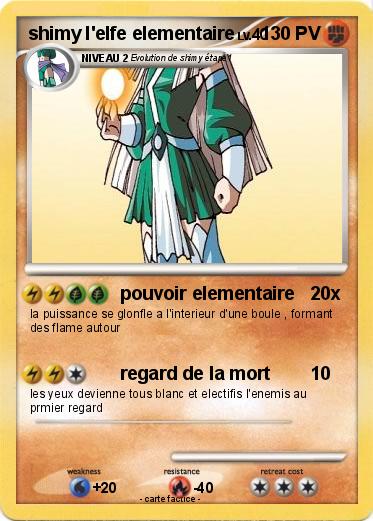 Pokemon shimy l'elfe elementaire