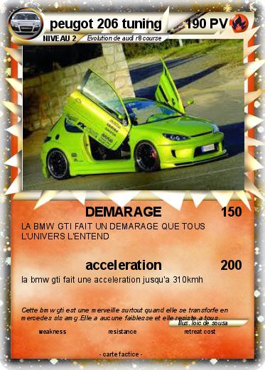 Pokemon peugot 206 tuning
