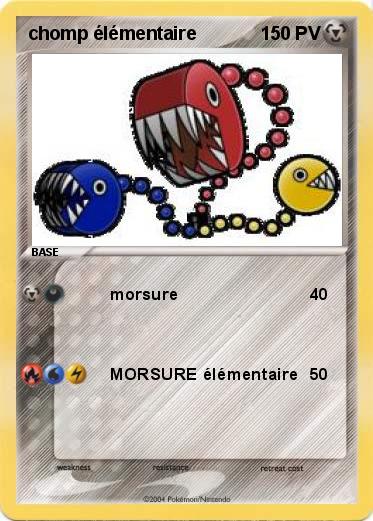 Pokemon chomp élémentaire