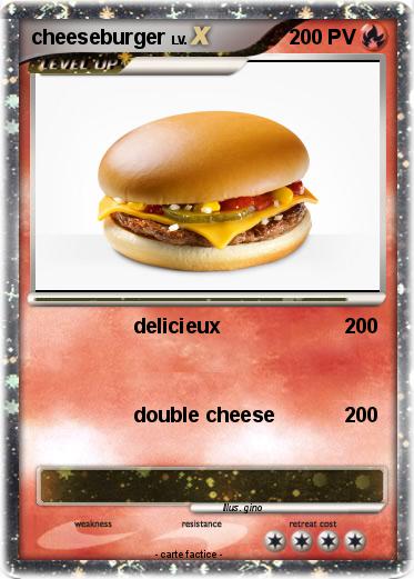 Pokemon cheeseburger