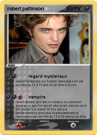 Pokemon robert pattinson
