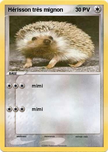 Pokemon Hérisson très mignon 