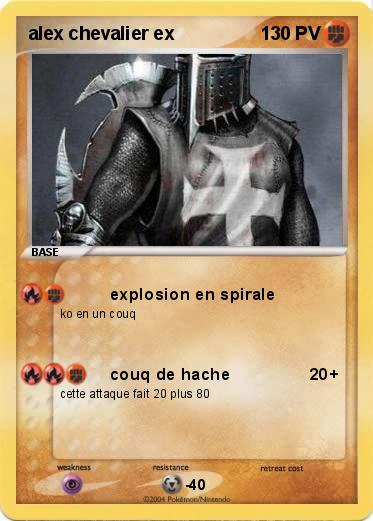 Pokemon alex chevalier ex