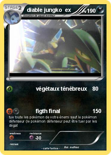 Pokemon diable jungko  ex