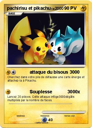 Pokemon pachirisu et pikachu