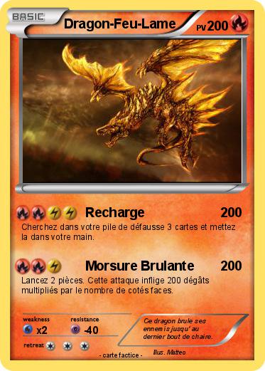 Pokemon Dragon-Feu-Lame