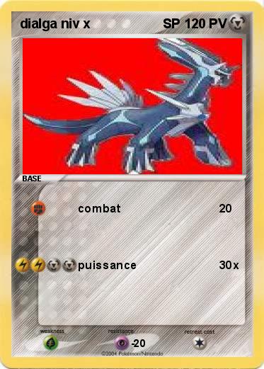 Pokemon dialga niv x                    SP