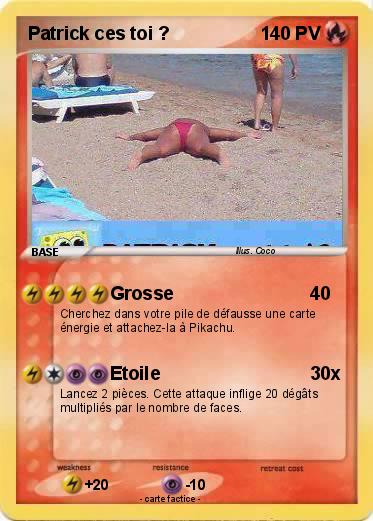 Pokemon Patrick ces toi ?
