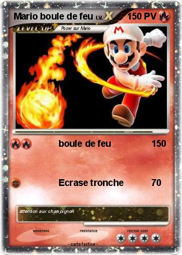 Pokemon Mario boule de feu