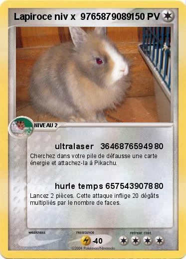 Pokemon Lapiroce niv x  9765879089