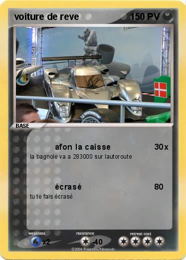 Pokemon voiture de reve