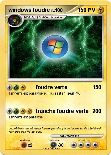 Pokemon windows foudre