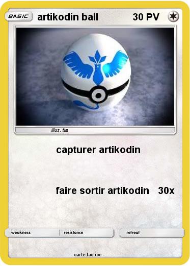 Pokemon artikodin ball