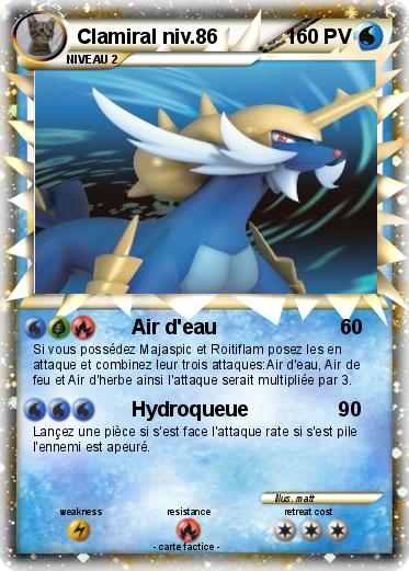 Pokemon Clamiral niv.86